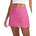 M MOTEEPI 14 inch Scalloped Hem Skorts