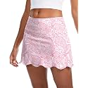 M MOTEEPI 14 inch Scalloped Hem Skorts