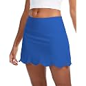 M MOTEEPI 14 inch Scalloped Hem Skorts