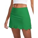 M MOTEEPI 14 inch Scalloped Hem Skorts