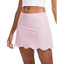 M MOTEEPI 14 inch Scalloped Hem Skorts