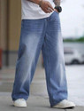 M Q Loose Fit Men Light Blue