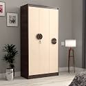 M.S LANDBORD Global Wooden 3 Door Almirah Wardrobe