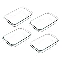 M T BROTHERS 1000 ml Glass Baking Dish Borosilicate Durable Glass Baking Pan Tray | Microwave Safe Pack of (4)