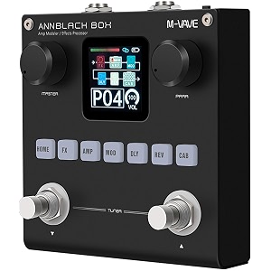 m-vave ann black pedal box multi effects guitar base pedal - 80 editable presets with app create your paremeters build in battery
