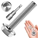 M10 x 45mm (10 Sets) M10x1.5 Bolt Flanged Hex Head Nuts and Bolts, M10 Bolt Flange Hexagon Screws with Nuts and Washers, 304 Stainless Steel 18-8 Metric Screw Assortment, DIN 6921, By Mywish