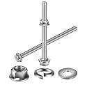 M10 x 60mm Flanged Hex Head Bolts, Nuts, Flat &amp; Lock Washers, 20Pcs 18-8 (304) Stainless Steel, Fully Threaded, by SG TZH