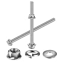 M10 x 80mm Flanged Hex Head Bolts, Nuts, Flat &amp; Lock Washers, 20Pcs 18-8 (304) Stainless Steel, Fully Threaded, by SG TZH