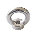M12-1.75 Eye Nuts - IMScrews 304 Stainless Steel Eye Nuts - Resilient Hardware for Home Repairs and Professional Projects Pack of 2