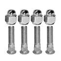 M12x1.5 Chrome Wheel Lug Stud Nut Set Compatible with Hyundai Sonata Elantra Tucson Santa Fe Genesis Sorento Veloster Kia Accent Sedona Forte Optima Sportage Rio Soul (8PCS)