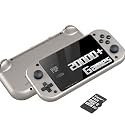 M17 Handheld Game Console – 4.3"" IPS Screen Linux System Retro Game Player Cortex-A7 CPU with 20000+ Classic Games 64G TF Card, Medium, Silver