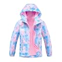M2C Boys Girls Rain Jacket Lightweight Hooded Fleece Lined Raincoat