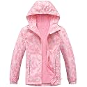 M2C Boys Girls Rain Jacket Lightweight Hooded Fleece Lined Raincoat