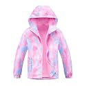 M2C Boys Girls Rain Jacket Lightweight Hooded Fleece Lined Raincoat
