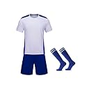 M2C Kids Soccer Uniform Athletic Jersey Shorts Socks Set
