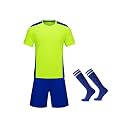 M2C Kids Soccer Uniform Athletic Jersey Shorts Socks Set