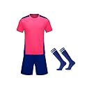 M2C Kids Soccer Uniform Athletic Jersey Shorts Socks Set