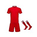 M2C Kids Soccer Uniform Athletic Jersey Shorts Socks Set