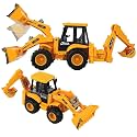 M2K HUB Bulldozer Construction Realistic Vehicle Toy Set,Excavator Bulldozer Construction Toys Truck For Kids (Jcb Toy),Yellow