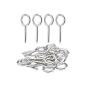 M3 x 1-1/2" Screw Eyes (20pcs) Small Eyelet Screws Lag Eye Bolt 18-8 Stainless Steel 304 Heavy Duty Vine Eyes Screw by IMScrews