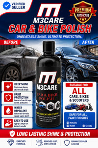 M3CARE Liquid Car Polish for Exterior Dashboard