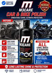 M3CARE Liquid Car Polish for Exterior Dashboard