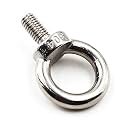 M4 Ring Shape Lifting Threaded Eye Bolt 304 Stainless Steel for Eye Nut Fastener-20 Pack