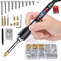 M5 Heat Set Insert Kit 261PCS Threaded Inserts 60W Soldering Iron, Heat Insert Tips, Nuts & Screws, Threaded Insert Installation Tool Set with Stand and Tweezers for 3D Printing