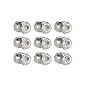 M6-1.0 Locknuts - IMScrews 304 Stainless Steel Locknuts - Durable Hardware for Home Repairs and Professional Projects Pack of 50