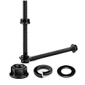 M6 x 60mm Flanged Hex Head Bolts, Nuts, Flat &amp; Lock Washers, 20Pcs 18-8 (304) Stainless Steel, Fully Threaded, Black Oxide by SG TZH