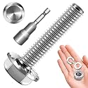 M6x1.0 Bolt (10 Sets) M6 x 30mm Flanged Hex Head Nuts and Bolts, M6 Flange Hexagon Screws with Nuts and Washers, M8 Screws 304 Stainless Steel 18-8 Metric Bolt Assortment, DIN 6921, By Mywish