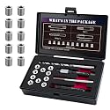 M6X1.0 Thread Repair Kit with 9.4mm Insert, HSS Drill, Tap, Installation Driver, Counterbore, Solid Stainless Steel Insert M6X1.0X9.4mmX10 PCS