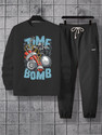 M7 By Metronaut Printed Men Track Suit