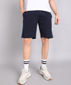 M7 By Metronaut Solid Men Dark Blue Sports Shorts