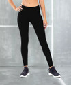 M7 By Metronaut Solid Women Black Tights