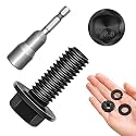 M8 x 20mm (10 Sets) M8x1.25 Bolt Flanged Hex Head Nuts and Bolts, M8 Bolt Flange Hexagon Screws with Nuts and Washers, M8 Screws Grade 10.9 Alloy Steel Metric Assortment Metric Screw By Mywish