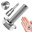 M8 x 25mm (10 Sets) M8x1.25 Bolt Flanged Hex Head Nuts and Bolts, M8 Flange Hexagon Screws with Nuts and Washers, 304 Stainless Steel 18-8 Metric Bolt Assortment, DIN 6921, By Mywish