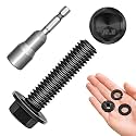 M8 x 30mm (10 Sets) M8x1.25 Bolt Flanged Hex Head Nuts and Bolts, M8 Bolt Flange Hexagon Screws with Nuts and Washers, M8 Screws Grade 10.9 Alloy Steel Metric Assortment By Mywish