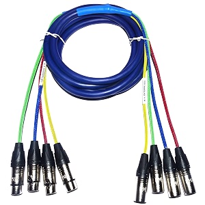 MA 4 Channel Snake Cable XLR Male