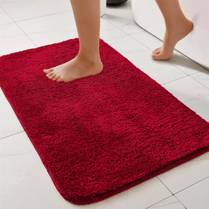 maa home concept microfiber floor mat red medium