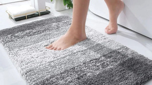 maa home concept microfiber floor mat grey 2 medium