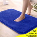 MAA HOME CONCEPT Microfiber Floor Mat (Blue, Large)