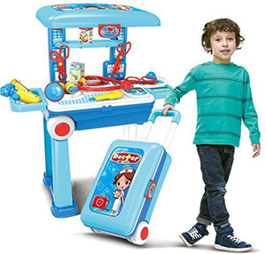 maa interprise little doctor play set for kids with suitcase trolley