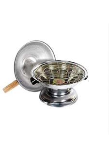 maa narmada aluminum tandoor bati maker baking oven 1 piece silver gas tandoor barbecue grill food steamer cookware set aluminium 1 - piece aluminium alloy microwave turntable plate