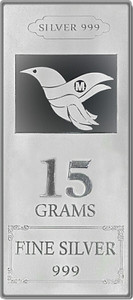 maa silver plain s 999 15 g silver bar