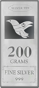 maa silver pb-200-ms s 999 200 g silver bar