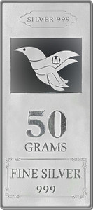 maa silver pb-50-ms s 999 50 g silver bar