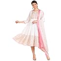 Maaesa Anarkali Kurta Dupatta Set for Women