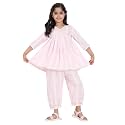 Maaesa Girls Light Pink amp White Striped