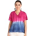 Maaesa Hand Dyed Half Sleeves Rayon Top